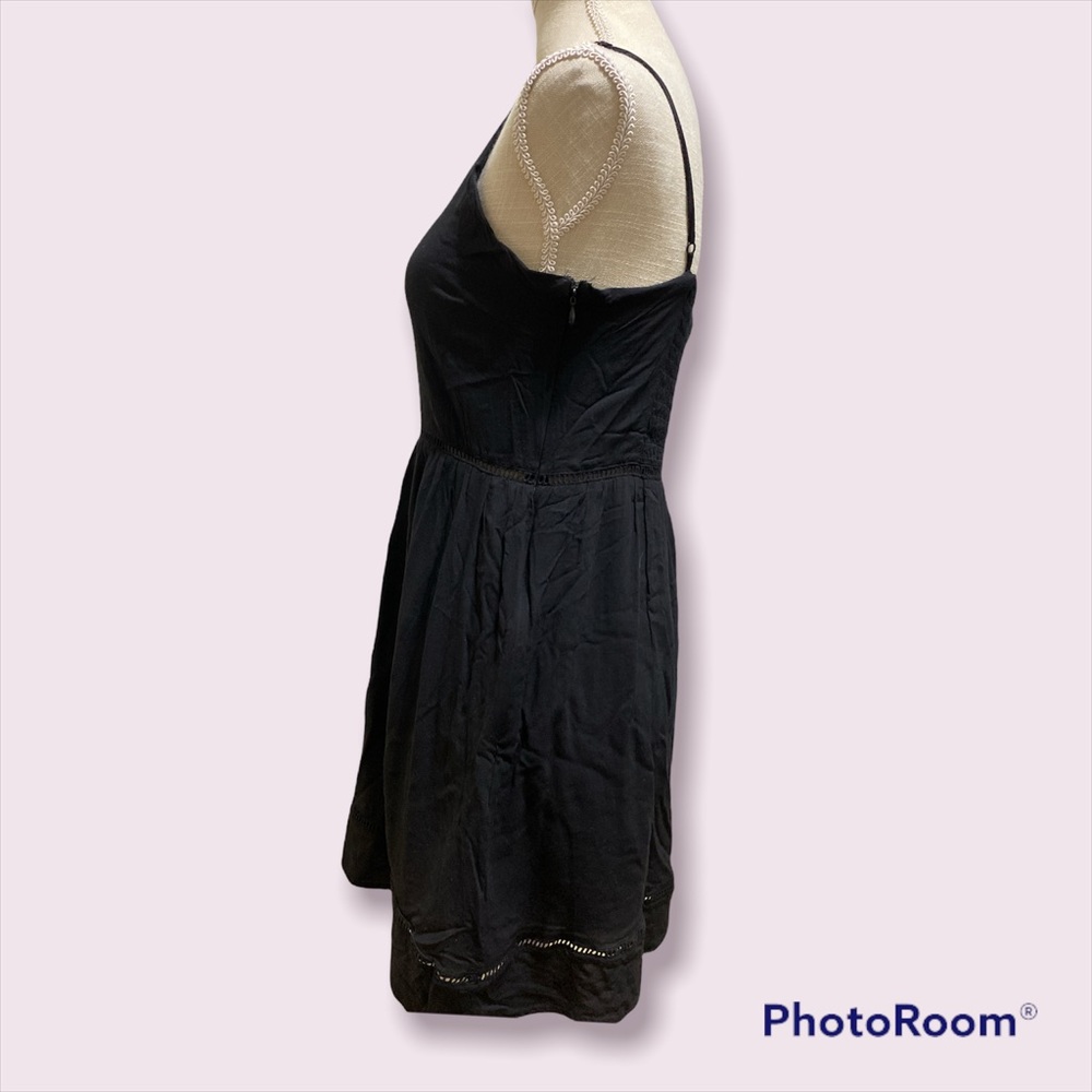 Traded* Beautiful Black Peek -A- Boo Mini Dress - Picture 3 of 6